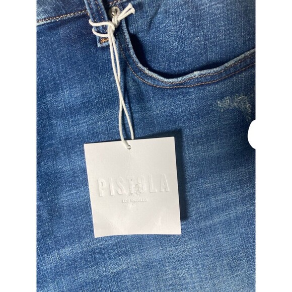 Pistola Jeans Women's Size 33 Blue Straight Leg Cotton Blend - Picture 6 of 7